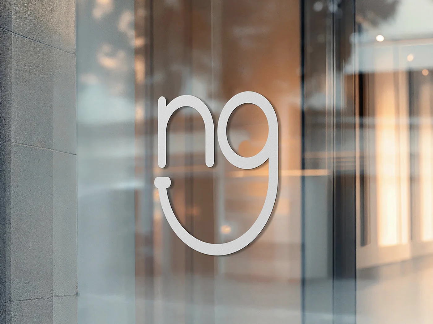 Dental Clinic Signage in a front store glass