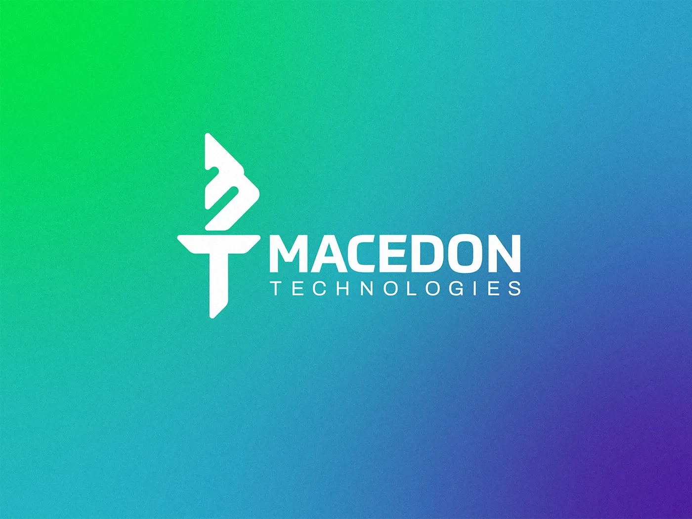 Startup Logotype over a colorful background